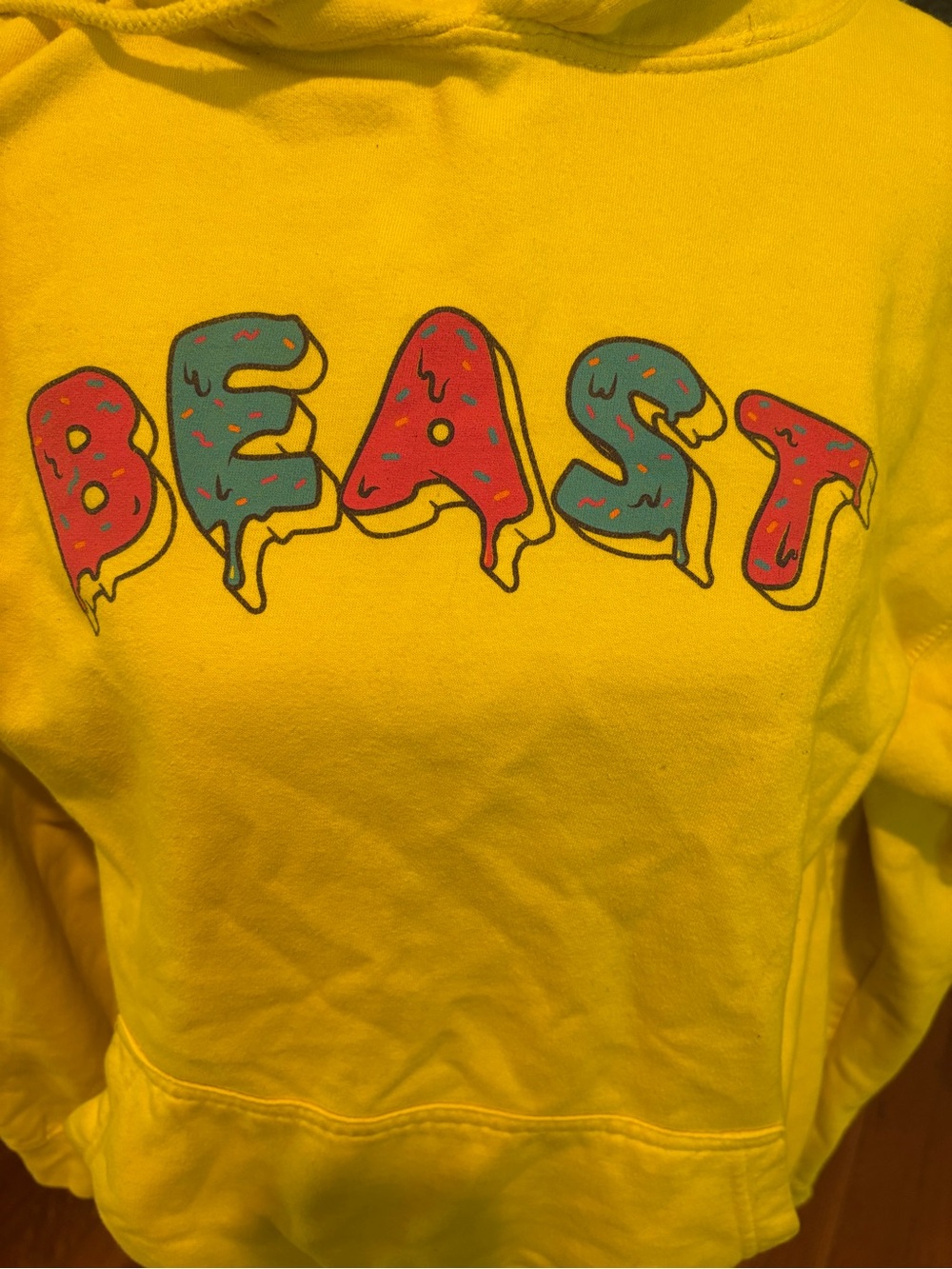 Yellow Mr. BEAST Graphic Hoodie